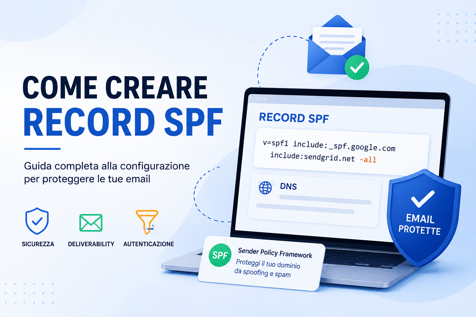 Come creare un Record SPF e migliorare la deliverability delle email