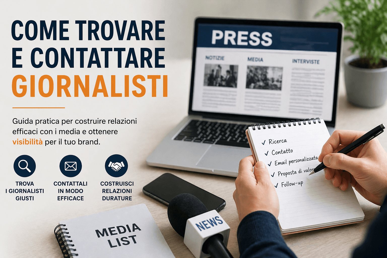 Guida alle media relations trovare e contattare giornalisti