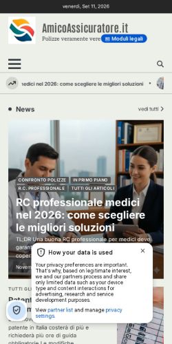 Anteprima mobile di Amico Assicuratore